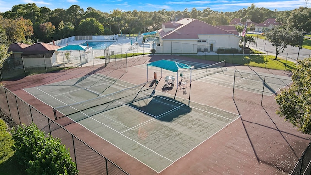 view of tennis court