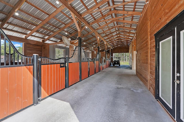 view of horse barn