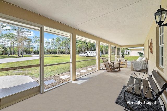 view of sunroom / solarium