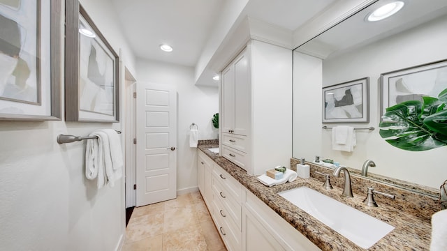 bathroom with vanity