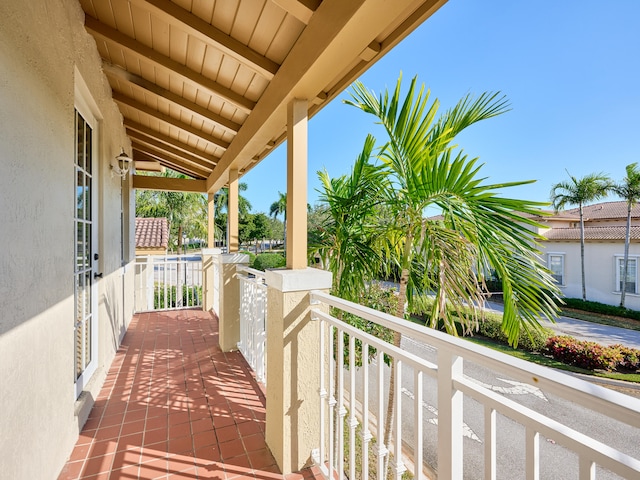 view of balcony