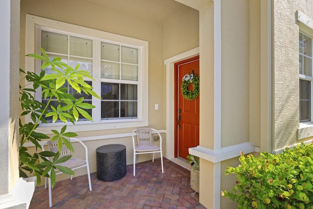 entrance to property with covered porch