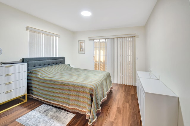 bedroom featuring hardwood / wood-style floors