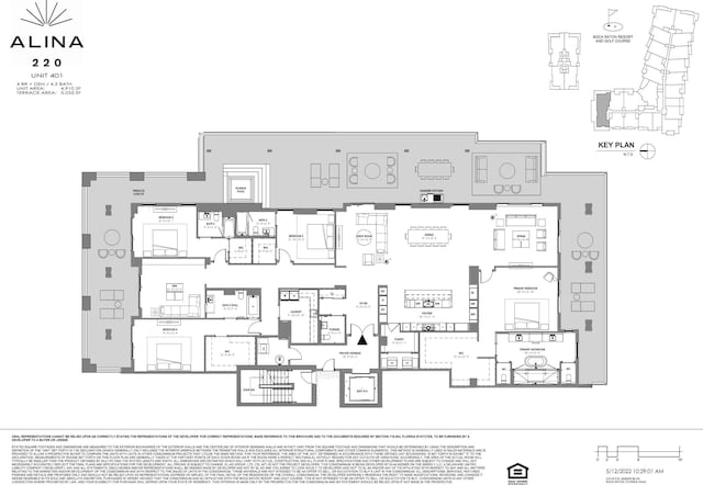 220 SE Mizner Blvd Unit 401, Boca Raton, FL 33432 - floor plan
