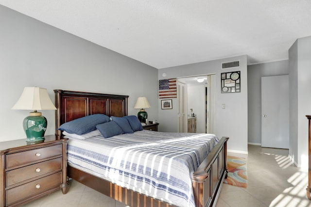 view of tiled bedroom