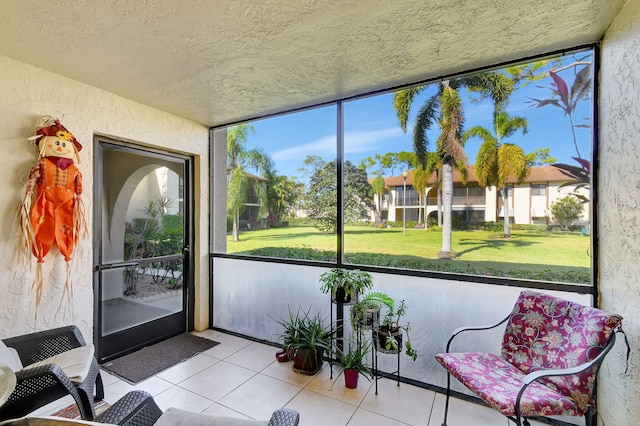 view of sunroom / solarium