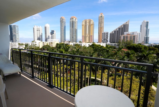 view of balcony