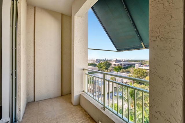 view of balcony