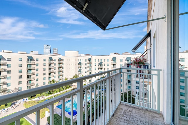 view of balcony