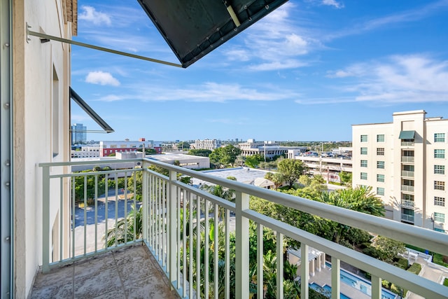 view of balcony