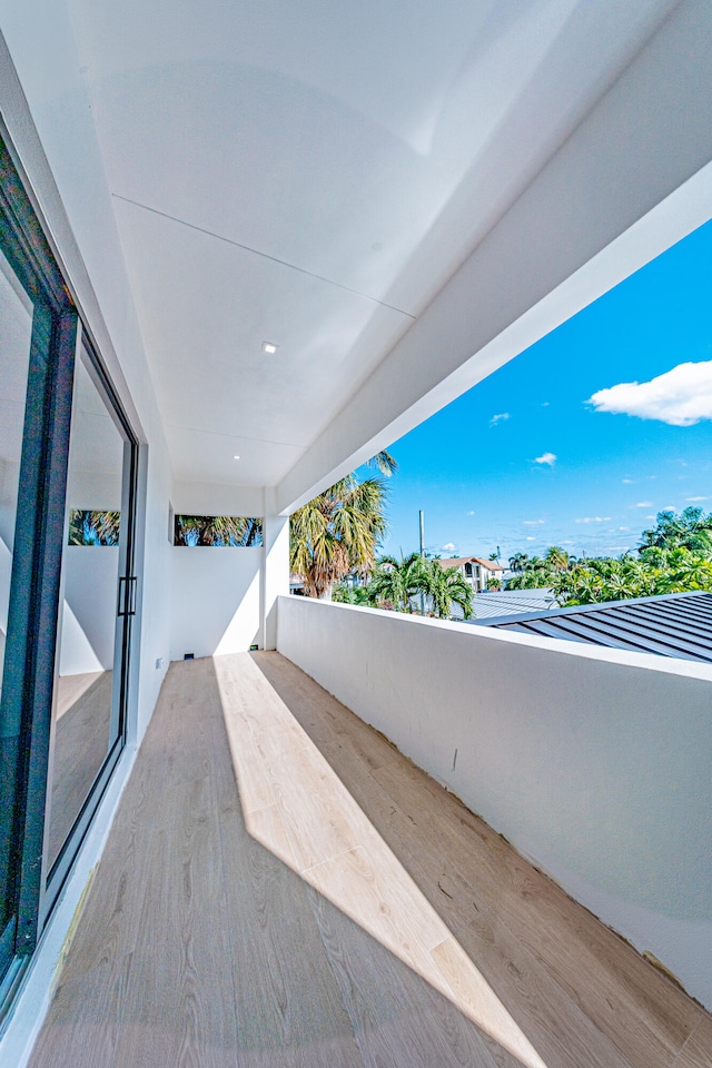 view of patio / terrace with a balcony