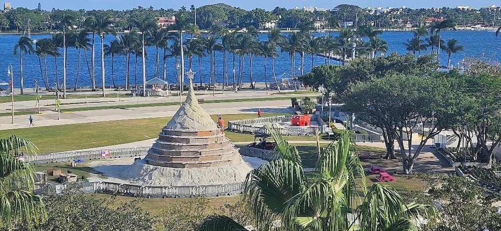 view of community featuring a water view