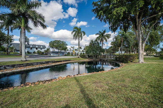 view of water feature