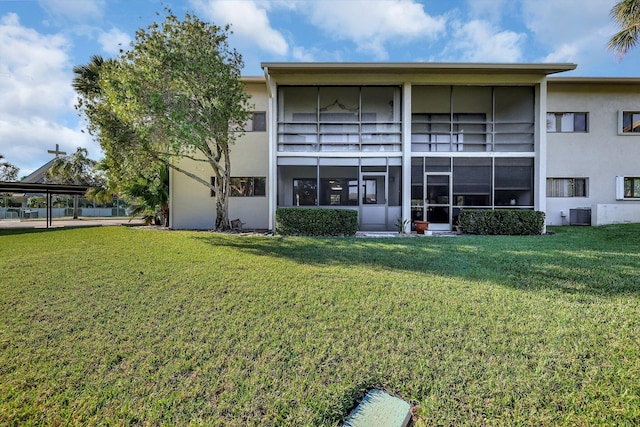 view of property with cooling unit