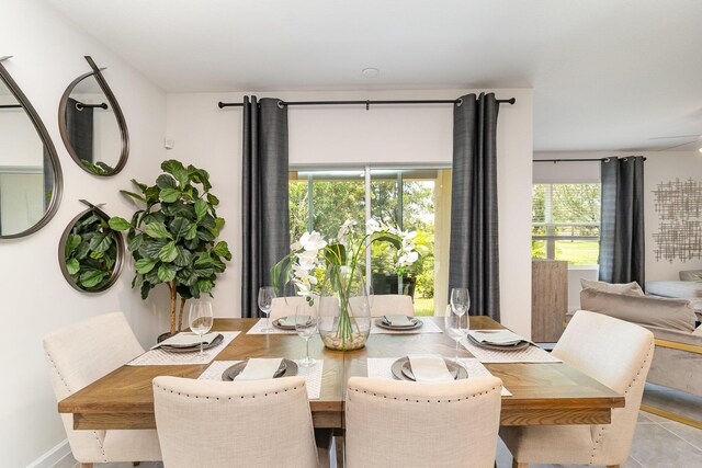 view of dining room
