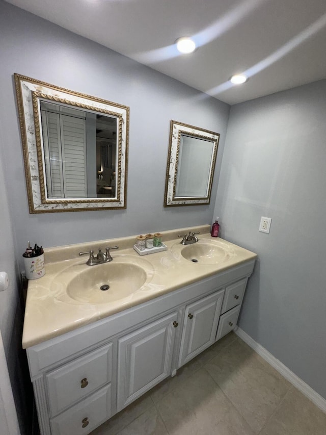 bathroom with vanity