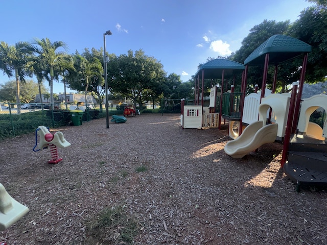 view of jungle gym