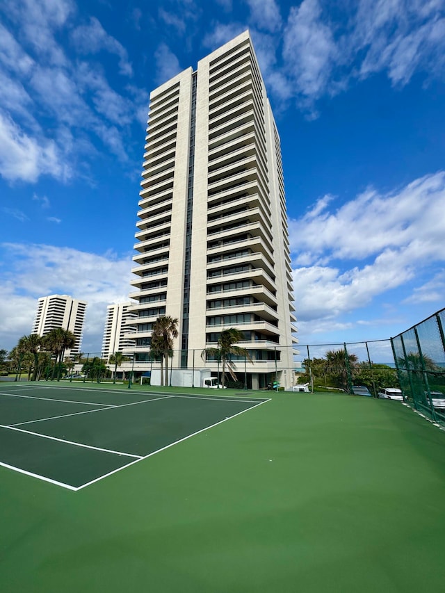 view of tennis court