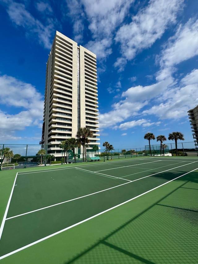 view of tennis court