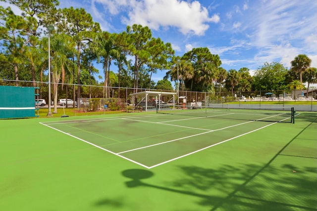 view of tennis court