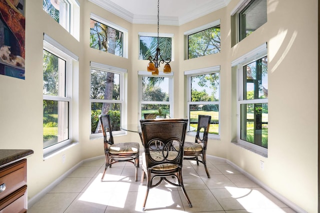 view of sunroom