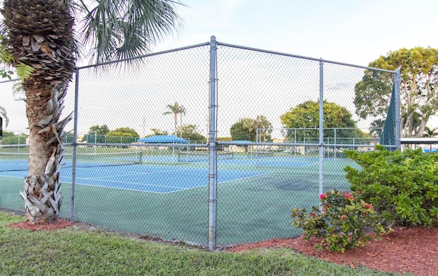 view of tennis court