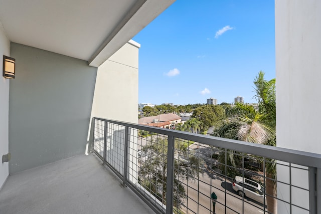 view of balcony