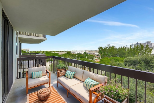 balcony with an outdoor living space