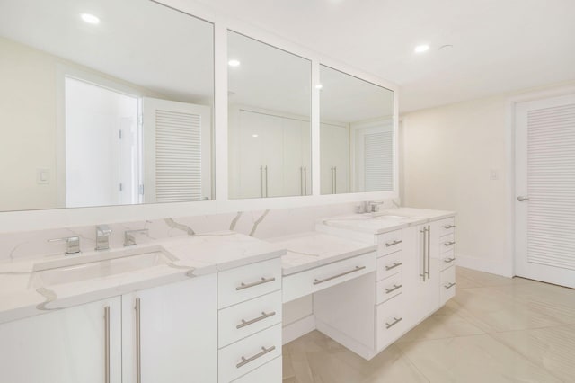 bathroom featuring vanity