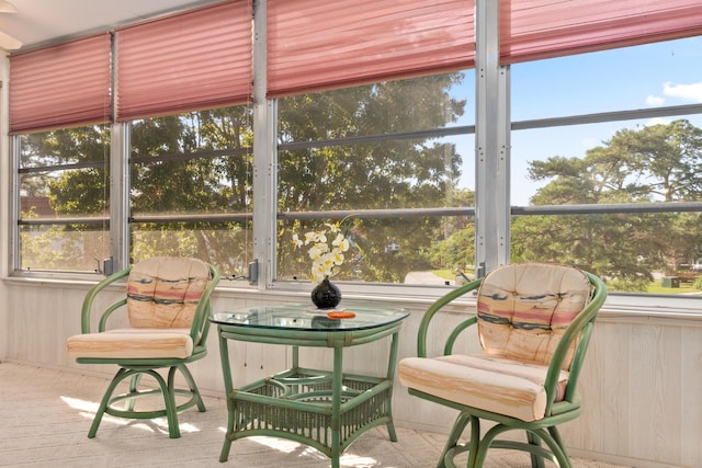 view of sunroom