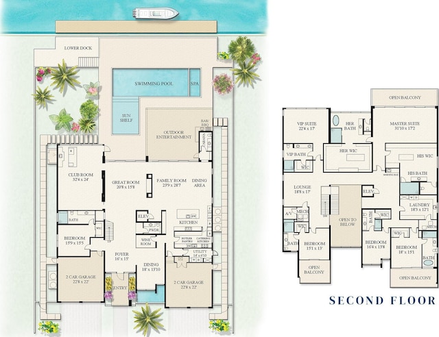 224 W Key Palm Rd, Boca Raton, FL 33432 - view of property floor plan