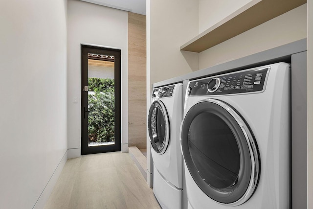 laundry area featuring independent washer and dryer