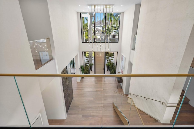 interior space featuring hardwood / wood-style floors