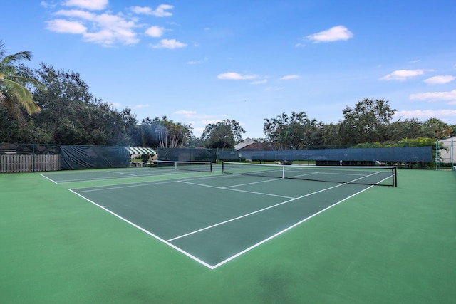 view of tennis court