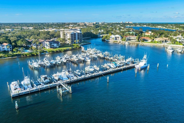 11282 Glen Oaks Ct Unit 31-C, North Palm Beach, FL 33408 - drone / aerial view of a large body of water and numerous boat docks