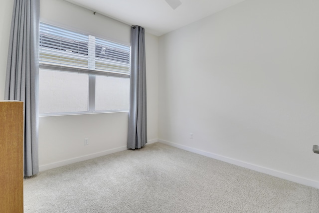 view of carpeted empty room