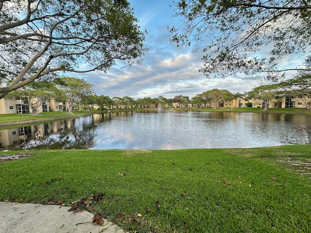 view of water feature