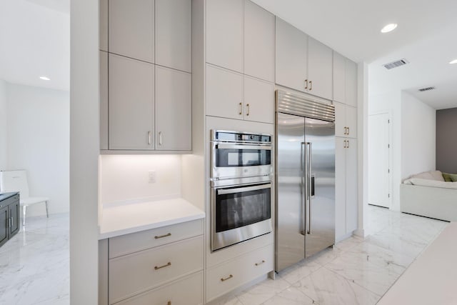 kitchen with stainless steel appliances