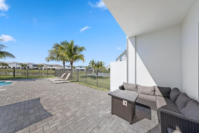 view of patio / terrace with outdoor lounge area