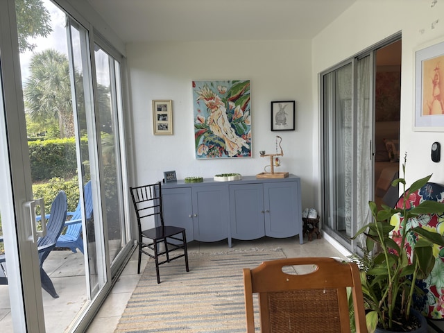 view of sunroom / solarium