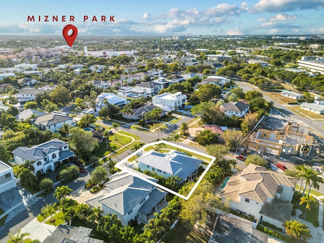 birds eye view of property featuring a residential view