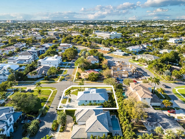 drone / aerial view featuring a residential view