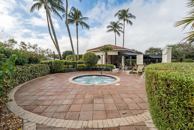 view of pool with a patio