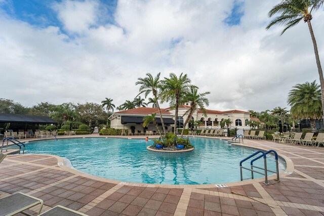 view of pool with a patio area