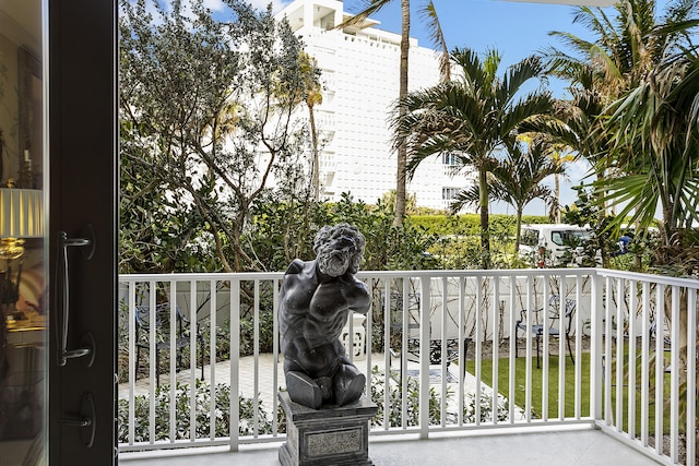 view of balcony