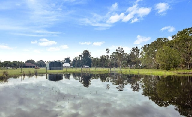 view of water feature