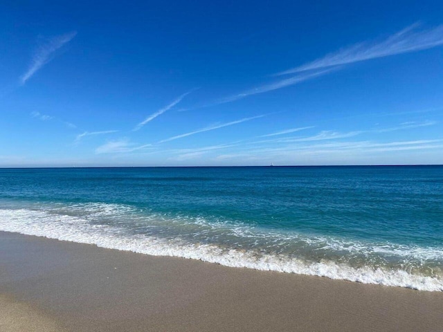 water view with a view of the beach