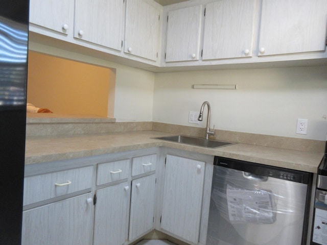 kitchen with sink and dishwasher