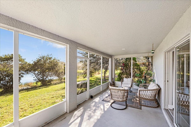 view of sunroom / solarium