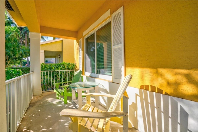 view of balcony